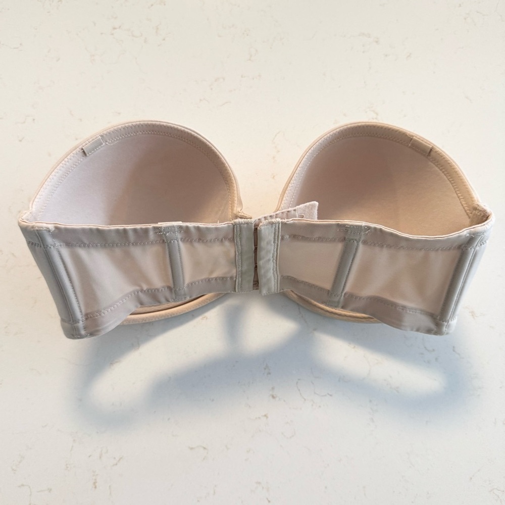 Wacoal Strapless Full Bust Underwire Bra Naturally Nude 32DD Strapless - Picture 5 of 10